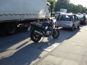 My Suzuki Bandit parked in Bielefeld